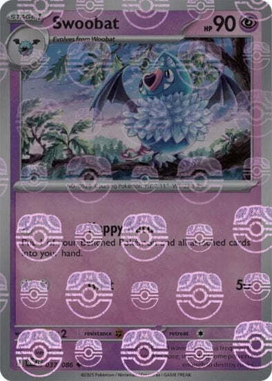 White Flare Swoobat #37/86 Masterball Holo